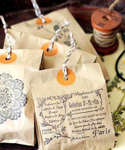 Great packaging idea!   Print any image or words onto a paper bag. Punch a hole. Add a ribbon or twine.    From Come Home Soap Autumn Blessings, Brown Paper Bags, Print On Paper Bags, Brown Paper Packages, Gift Wrap Ideas, Bohol, Wrap Ideas, Soap Packaging, Pretty Packaging