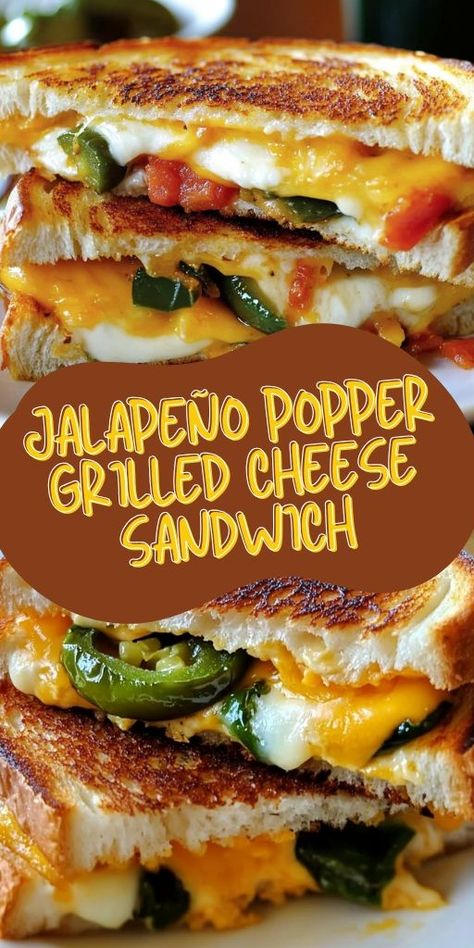 Take your grilled cheese game to the next level with this Jalapeño Popper Grilled Cheese Sandwich! Loaded with creamy cheese and spicy jalapeños, it’s the perfect comfort food for those who love a bit of heat. This delicious twist on a classic will be your new favorite! Try it today and bring some spice to your sandwich routine! 👉 #JalapenoPopperGrilledCheese #GrilledCheeseLovers #ComfortFood #SpicyRecipes #CheesySandwich #LunchIdeas #QuickMeals #EasyRecipes 🍞🔥 Popper Grilled Cheese, Cheesy Sandwich, Cheese Game, Jalapeno Popper Grilled Cheese, Jalapeno Popper, Jalapeno Poppers, Cheese Sandwich, Creamy Cheese, Grilled Cheese Sandwich