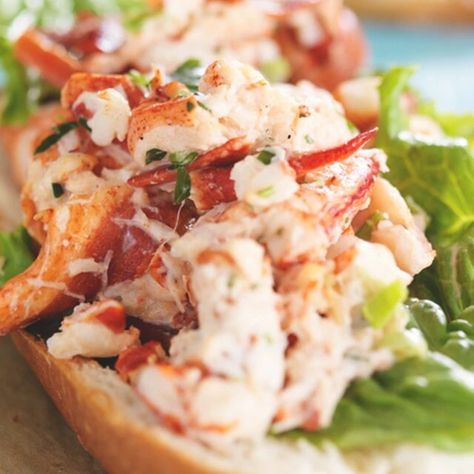 The Best Crayfish Recipes For Party Season | SheerLuxe Crayfish Recipes, Ready Salted Crisps, Crayfish Tails, Lobster Sandwich, Crunchy Taco Shells, Recipes For Party, Crab Rolls, Mini Sliders, Simple Snacks