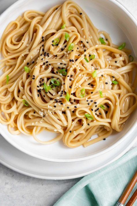 Miso Butter Noodles - Food Banjo Miso Noodles, Miso Recipe, Butter Noodles, Miso Butter, Grain Recipes, Buttered Noodles, Grain Foods, Banjo, Aesthetic Food