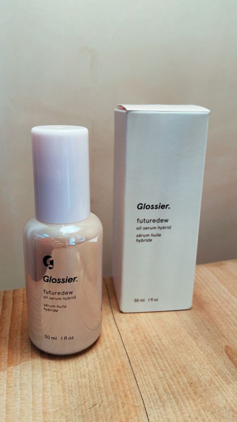 Glossier Future Dew Before And After, Future Dew Glossier, Glossier Future Dew, Future Dew, Chin Acne, Skincare Aesthetic, Strawberry Blonde Hair, Bottle Mockup, Strawberry Blonde