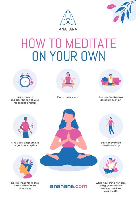 How to Meditate On Your Own! How To Do Meditation, Basic Meditation, Meditation Methods, Meditation Exercises, Meditation Tips, How To Meditate, Meditation For Beginners, Meditation Benefits, Meditation Techniques