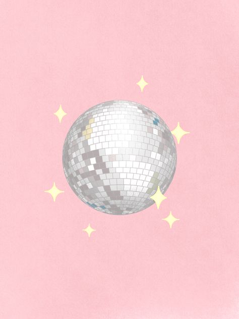 Collage Wall, Disco Ball, Phone Backgrounds, Pink Background, Home Screen, Wall Collage, Phone Wallpapers, Cute Wallpapers, Wall Prints