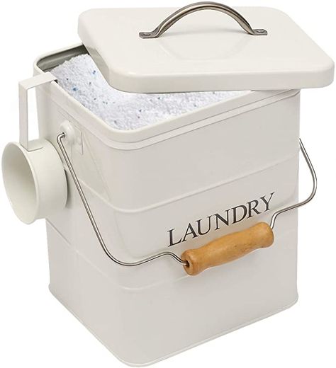 Amazon.com: Xbopetda Laundry Powder Bin, Washing Powder Storage Tin with Scoop, Airtight Lid & Handles, Laundry Detergent Powder Storage Box - Perfect for Holding Pods Tablets Capsules Powder Detergent-White : Home & Kitchen Washing Powder Storage, Laundry Detergent Storage, Laundry Detergent Powder, Laundry Detergent Container, Detergent Storage, Laundry Detergent Dispenser, Classical Kitchen, Detergent Container, Laundry Box