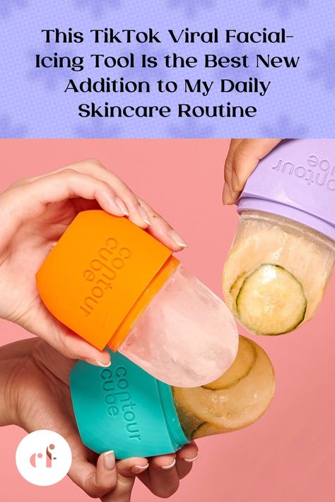 Facial icing, face roller, ice roller, TikTok beauty tips, beauty hacks, TikTok skincare, skincare tools, facial tool When To Use Ice Roller On Face, Icing Face Routine, How To Use Ice Roller On Face, How To Ice Roll Your Face, Skin Care Skincare Tools, Benefits Of Ice Rolling Face, Face Ice Roller Recipes, Ice Roller Face How To, Face Icing Skin Care