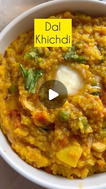 126K views · 4.1K likes | Shilpi Sharma on Instagram: "Dal Kichdi is one of the best comfort foods. Try it with some pickle or papads by the side for best taste experience.  Step-by-step recipe: •Take 1 cup rice and 1 /4 cup moong Dal& 1/4 cup tuvar dal. Rinse and soak in water. • pressure cook for 3 whistle Heat 3 tbsp ghee Add 1 tsp cumin seeds & 1 tsp ajwain and let them sizzle. • Add 2 tbsp chopped garlic and Fry for few seconds. • Add 2 chopped onions and 2 green chillies. Fry for 2-3 minutes. Add 1 chopped tomato and mix. • Add salt and masala cook for two minutes. Add 1/2 tsp turmeric powder, 1 tsp red chilli powder and 1/2 tsp coriander masala. Cook for a minute. • Add cooked rice and moong dal. Mix everything well. Add hot water if you like a thinner consistency. Mix well. • Add s Dal Khichdi Recipe, Dal Khichdi Recipes, Moong Dal Khichdi, Dal Khichdi, Rice Mix, Red Chilli Powder, Moong Dal, Cooked Rice, Quick Recipes Snacks