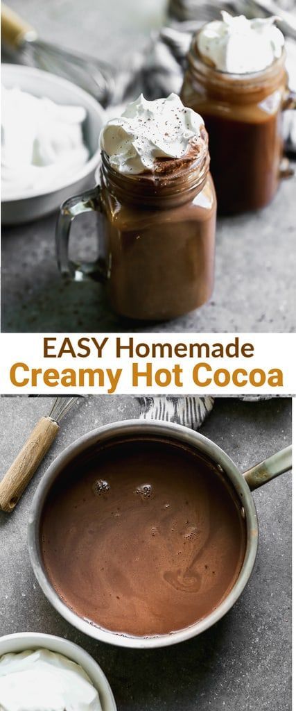 A homemade Hot Cocoa recipe to satisfy your sweet tooth and warm your soul! You'll be surprised at how easy it is to make a cup of homemade hot cocoa. #hotcocoa #homemadehotcocoa #recipe #easy #fromscratch via @betrfromscratch Homemade Hot Cocoa Recipe, Hot Chocolate Recipe Homemade, Homemade Hot Cocoa, Chocolate Recipes Homemade, Hot Cocoa Recipe, Hot Chocolate Drinks, Cocoa Recipes, Hot Chocolate Recipe, Homemade Hot Chocolate