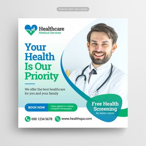 Medical healthcare template for instagra... | Premium Psd #Freepik #psd #template #medical #instagram #doctor Medical Instagram, Medical Social Media Post, Healthcare Ads, Comunity Manager, Post Design Instagram, Medical Posters, Instagram Post Design, Graphic Design Brochure, Media Design Graphics