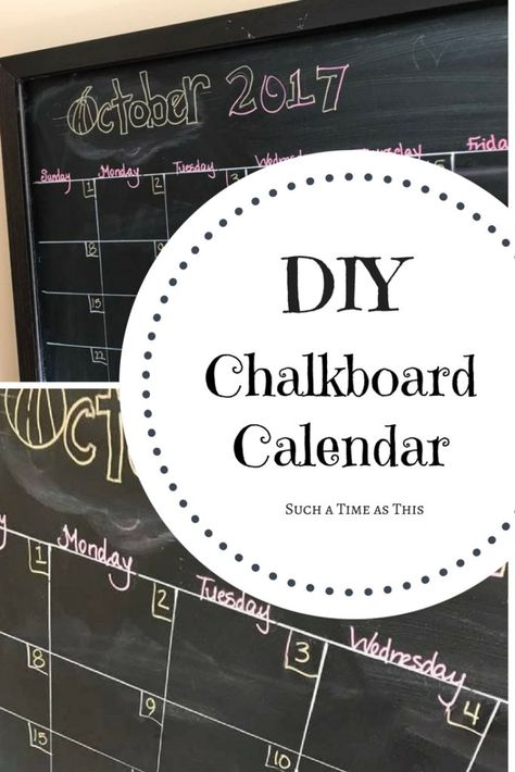 Easy DIY Chalkboard Calendar Info Center #homemaking #chalkboard #DIY Diy Chalkboard Calendar, Home Office And Craft Room, Biblical Homemaking, Office And Craft Room, Chalkboard Diy, Homemaker Schedule, Trust The Lord, Dream Home Office, Home Command Center