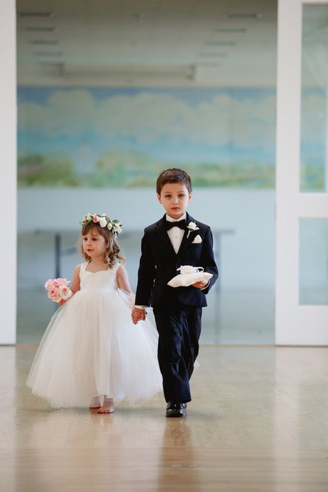 Kids At Wedding, Kids Wedding Hair, Kids Hairstyles For Wedding, Bouquets Of Roses, Flower Girl And Ring Bearer, Blush Cream, Kids Wedding, Wedding Hair Styles, Refined Wedding