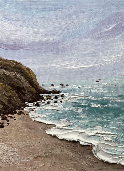 90+ Seascape painting ideas - Debasree Dey Art Paintings Of The Sea, How To Paint The Ocean, Sea Side Painting, Painting Of The Beach, Ocean Painting Ideas, Big Canvas Painting Ideas, Textured Painting Ideas, Sea Creature Painting, Sea Acrylic Painting