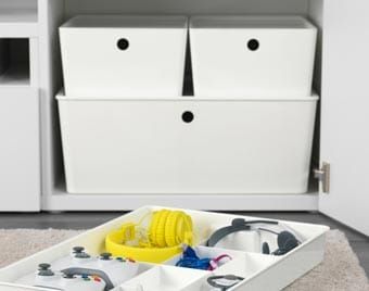 Ikea Storage Boxes With Lid, Ikea Bins Storage, Ikea Kuggis Storage Ideas, Kuggis Ikea Storage Ideas, Ikea Kuggis, Ikea Storage Boxes, Bedroom Organisation, Ikea Finds, Stackable Storage Boxes