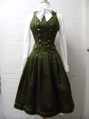 1940 Dress, Diy Kostüm, Lolita Outfits, Steampunk Costume, Steampunk Clothing, Moda Vintage, Dieselpunk, Steampunk Fashion, Fantasy Fashion