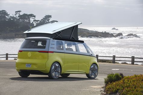 Autoweek Vw Buzz Camper, Vw Buzz Id, Vw Id Buzz Camper, Id Buzz Volkswagen, Vw Hippie Van, Vw Id Buzz, Vw Buzz, Electric Van, Volkswagen Camper Van