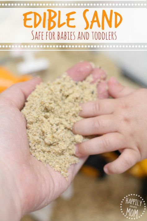 These sensory play sands, doughs, finger paints and slimes are entertaining and… Edible Sensory, Edible Sand, Activities For Babies, Infant Room, Baby Sensory Play, Sensory Ideas, Toddler Sensory, Toddler Snacks, Baby Activities