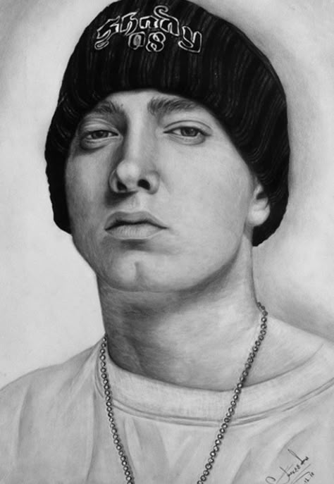 Eminem Drawing, Celebrity Portraits Drawing, Portraits Drawing, Realistic Pencil Drawings, Drawing Aesthetic, Drawing Step By Step, Drawing Step, Celebrity Drawings, Slim Shady