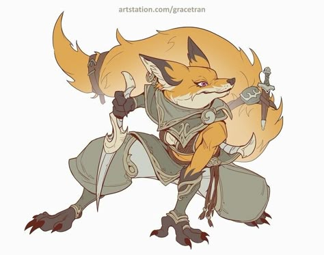 Fox Character, Animal Anatomy, Anatomy Study, Dungeons And Dragons Characters, Dnd Art, Fox Art, Professional Art, Art Portfolio, Creature Design