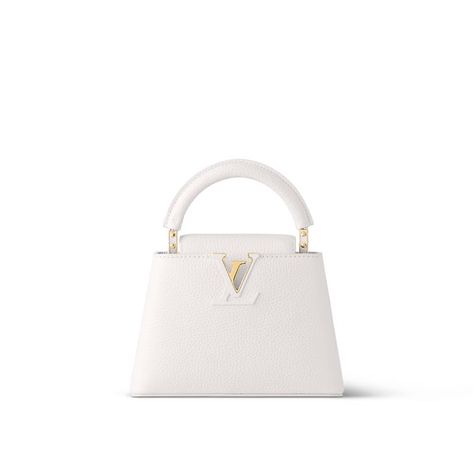 Capucines Mini Capucines - Women - Handbags | LOUIS VUITTON ® Louis Vuitton Capucines White, Lv Capucine, Louis Vuitton Capucines Mini, Capucines Mini, Louis Vuitton Capucines, Louis Vuitton Official Website, Trunk Bag, Handbags Louis Vuitton, Duffle Bag Travel