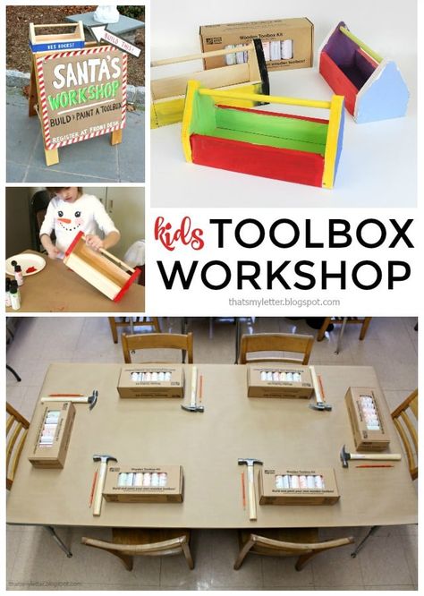 kids toolbox workshop Home Depot Kids Workshop, Scrap Wood Diy, Garage Cleaning, Toolbox Ideas, Ffa Ideas, Using Scrap Wood, Kids Workshop, Woodworking Bed, Woodworking Box