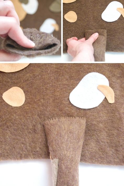 Diy Puppy Tail Costume, Diy Dog Tail For Costume, Toddler Puppy Costume Diy, Diy Puppy Costume For Kids, Easy Dog Costumes Diy, Diy Dog Costume For Kids, Diy Puppy Costume, Toddler Puppy Costume, Diy Dalmatian Costume