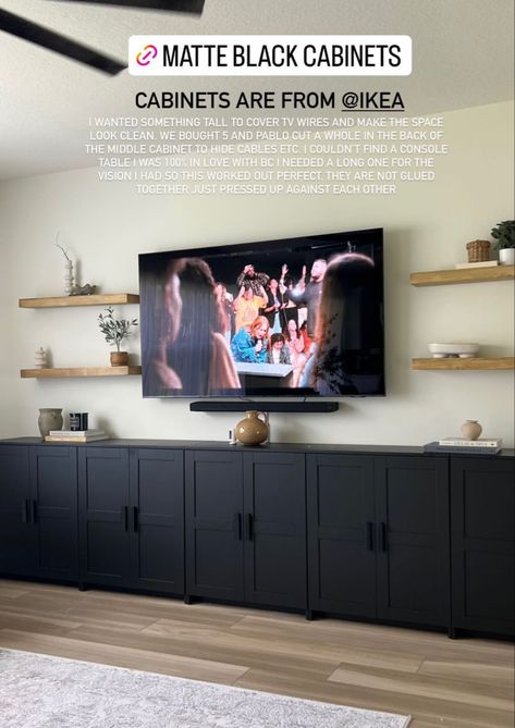 Tv Wall Units, Hague Blue, Living Tv, Basement Living Rooms, Bedroom Decoration Ideas, Funky Painted Furniture Diy, Diy Patio Furniture Cheap, Creative Bedroom, Painted Furniture Diy