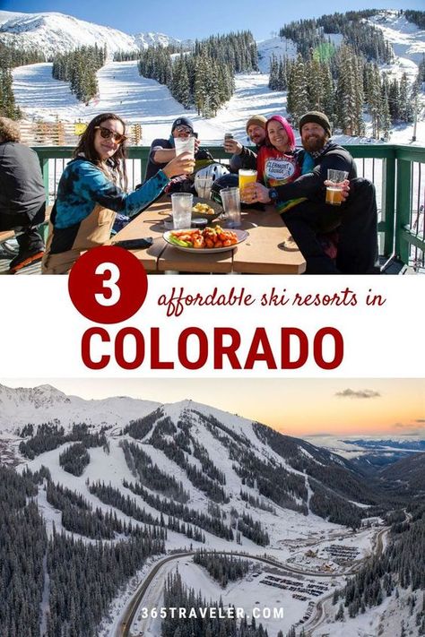 3 AFFORDABLE SKI RESORTS IN COLORADO GREAT FOR OUT-OF-TOWNERS Denver Colorado Ski Resorts, Ski Resorts In Colorado, Best Family Ski Resorts, Colorado Ski Trip, Colorado Resorts, Colorado Ski Resorts, Surprise Vacation, Family Ski Trip, Spring Skiing