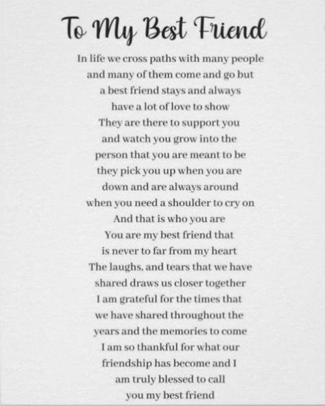 Thankful Letter To Best Friend, Valentines Notes For Best Friends, Sentimental Best Friend Quotes, Long Quotes For Best Friends, What Is A Best Friend Quote, Letters To Best Friend Handwritten Ideas, 21st Birthday Message For Best Friend, Cute Poems For Your Best Friend, Things You Love About Your Best Friend