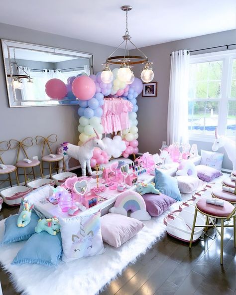 Angela | Party Pop | 🦄 Unicorn Spa Party 🦄 Step into the magic ✨ where giggles and pampering go hand in hand. Our unicorn spa party will transform your space... | Instagram Girls Spa Party Ideas Kids, Girls Pamper Party, Bday Sleepover, Girls Spa Party, Birthday Parties Ideas, Kids Spa Party, Slumber Party Birthday, Spa Girl, Girl Spa Party