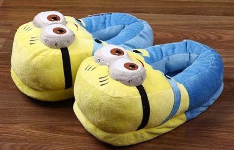 Despicable+Me+2+Minion+Figure+Shoes+Plush+Toy+Slippers+Two-eye+Smile.+Shopswell+|+Shopping+smarter+together.™ Minion Slippers, Minion Shoes, Minion Gifts, Despicable Me 2 Minions, Cute Minions, Despicable Me 2, Plush Slippers, Gift Ideas For Kids, Despicable Me