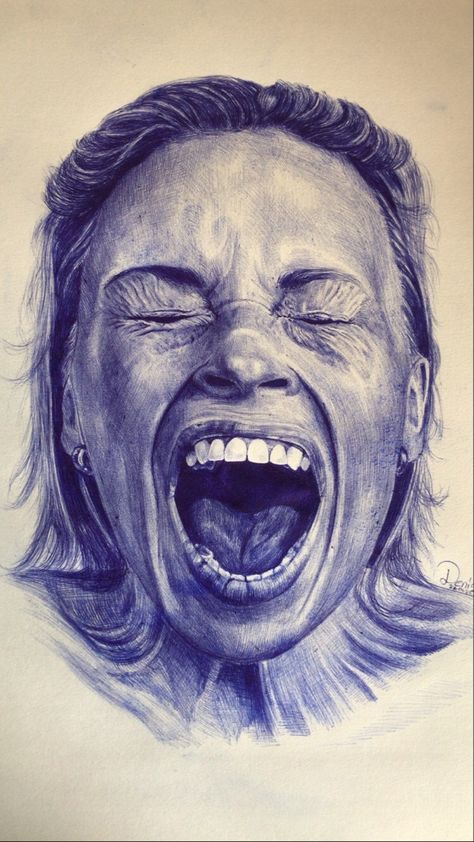 Biro Drawing Face, Biro Portrait, Biro Drawing, Pen Artwork, Biro Art, Contrast Art, Ballpoint Pen Art, Pen Art Work, Ballpoint Pen Drawing