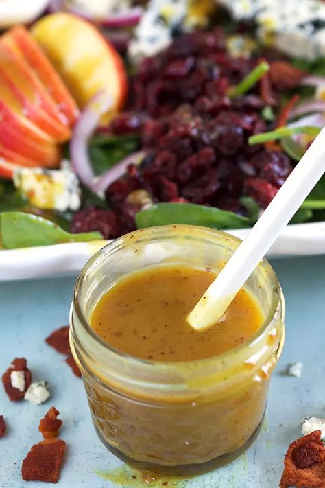 Hot Bacon Dressing Recipe, Bacon Dressing Recipe, Warm Bacon Vinaigrette, Easy Dressing Recipe, Warm Bacon Dressing, Bacon Vinaigrette, Simple Spinach Salad, Hot Bacon Dressing, Easter Dress Toddler