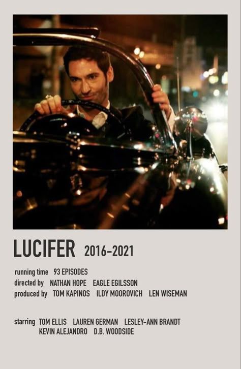 Lucifer Movie Poster, Lucifer Movie, Movies Logo, Movie Polaroids, Joe Henderson, College Dorm Checklist, Wall Collage Ideas, Dorm Checklist, Lesley Ann Brandt