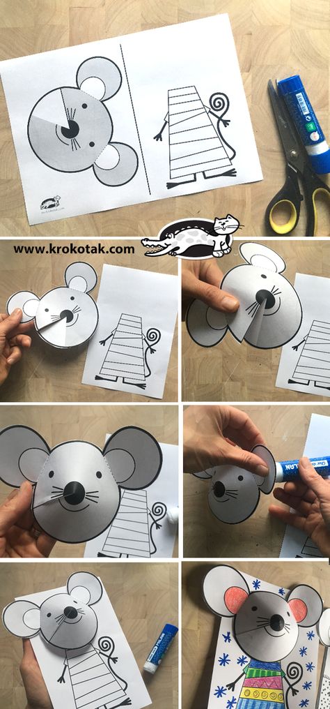 krokotak | Chinese New Year 2020 – Year of the Rat Snake Crafts, Fox Crafts, Chinese New Year 2020, Mouse Crafts, 2020 Year, Year Of The Rat, Paper Plate Crafts, Art Activities For Kids, Toddler Art