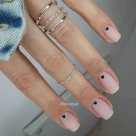 50+ Trendy Valentine's Day Nails For 2022 | Nails Retro, Bridesmaid Nails, Simple Valentines, Bridesmaids Nails, Retro Nails, Simple Gel Nails, Nail Designs Valentines, Valentine Nails, Nails Easy