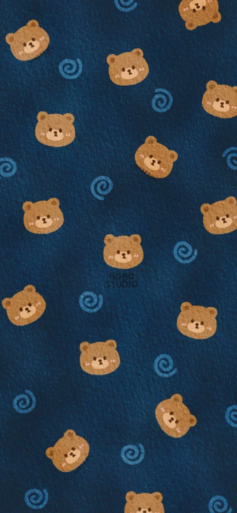 Blue Bear Aesthetic Wallpaper, Blue January Wallpaper, Blue Bear Aesthetic, Brown And Blue Aesthetic Wallpaper, Blue Teddy Bear Aesthetic, Brown Teddy Bear Wallpaper, Blue Teddy Bear Wallpaper, Blue Bear Wallpaper, Brown And Blue Wallpaper