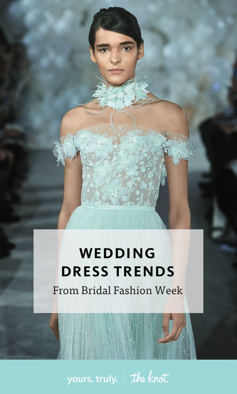 We scouted the runways to find the bridal fashion trends you need to know about. See what's hot now. Bridal Trends 2024, 2025 Wedding Dress Trends, 2025 Bridal Trends, Top Wedding Trends, Gorgeous Wedding Dress, Bridal Fashion Week, Wedding Dress Trends, Best Wedding Dresses, Bridal Fashion