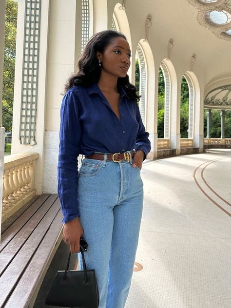 Cute Professional Outfits, Denim On Denim, Stylish Work Attire, Business Casual Outfits For Work, Effortlessly Chic Outfits, Elegante Casual, Classy Casual Outfits, Stylish Work Outfits, Casual Chic Outfit