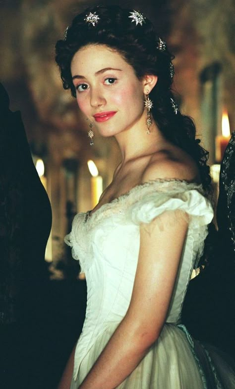 Emmy Rossum as Christine Daae in The Phantom of the Opera - 2004 Phantom Of The Opera Christine, Phantom Of The Opera Wedding, Opera Wedding, Walburga Black, Christine Daae, Emmy Rossum, Angel Aesthetic, The Phantom Of The Opera, Princess Aesthetic