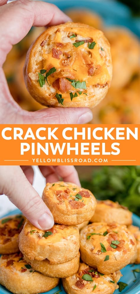 Chicken Bacon Ranch Puff Pastry, Pinwheel Recipes Baked, Hot Pinwheel Appetizers, Crescent Pinwheel Recipes, Hot Pinwheels, Breakfast Ideas For Boyfriend, Crescent Roll Pinwheels, Crescent Rolls Breakfast, Pinwheel Wraps