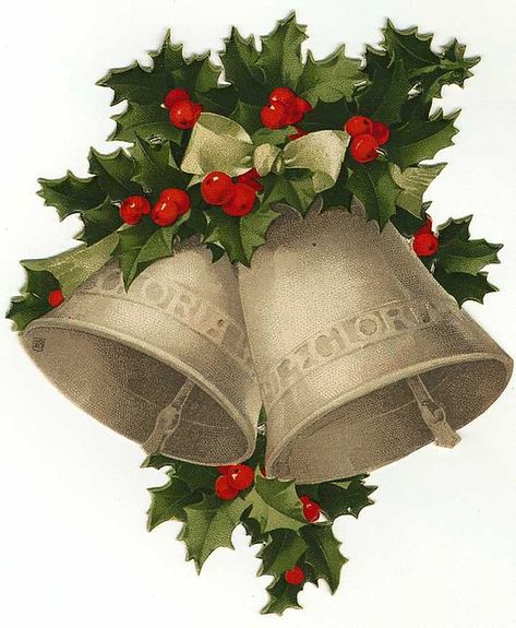 Christmas Bells | - Vintage Card - many thanks to the origin… | Flickr Free Vintage Christmas Images, Christmas Stocking Images, Christmas Clipart Free, Christmas Pictures Vintage, Vintage Christmas Stockings, Christmas Ephemera, Vintage Christmas Images, Vintage Card, Old Fashioned Christmas