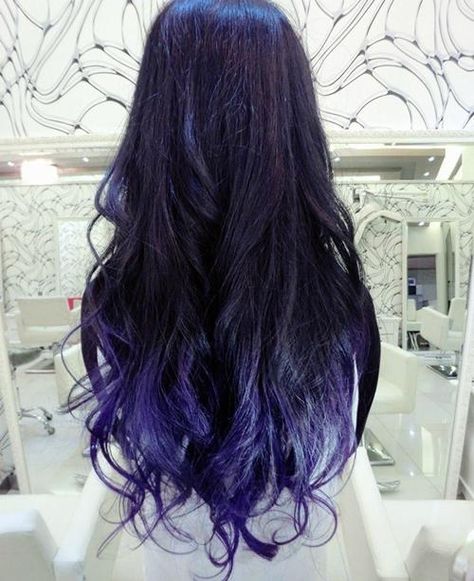 Ends. #Indigo #ColorIntensity Bluish Purple, Boring Hair, Hair Color And Cut, Colorful Hair, Hair Inspo Color, Colored Hair, Hair Envy, Love Hair, Ombre Hair