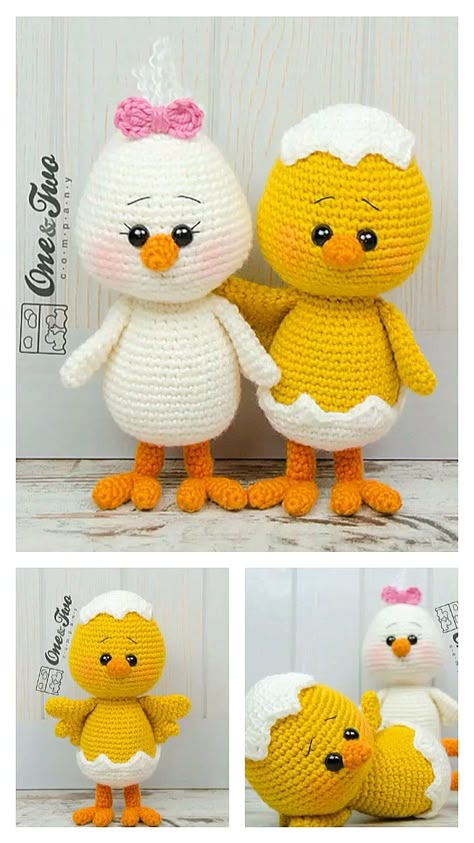 Amigurumi Chicken Free Pattern — Crochet Chicken Free Pattern Cute Crochet Patterns Free, Cute Crochet Patterns, Chicken Pattern, Crochet Chicken, Cute Chicken, Crochet Dolls Free Patterns, Easter Crochet Patterns, Crochet Easter, Crochet Animals Free Patterns