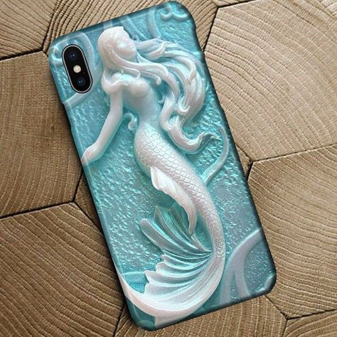 Mermaid Core Phone Case, Mermaid Phone Theme, Flamingo Quilt, Mermaid House, Mermaid Phone Case, Mermaid Case, Mermaid Phone, Mermaid Drawing, 1980’s Fashion