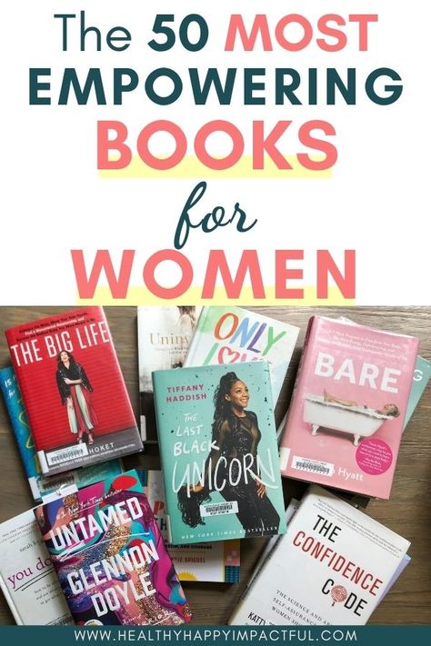 50 Best Inspirational Books for Women (To Empower You in 2022) Best Inspirational Books, Learning Inspiration, Books Education, Books For Women, Personal Growth Books, Empowering Books, Books To Read For Women, Best Self Help Books, Improvement Books