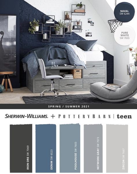 Blue Teen Bedroom Boy, Teen Boy Bedroom Colors Paint Ideas, Teen Boys Bedroom Paint Colors, Teen Boy Bedroom Paint Ideas, Teen Boys Room Paint Ideas, Teen Boy Room Paint Colors, Teen Boy Paint Colors Bedroom, Bedroom Colors Paint Ideas, Blue Teen Boy Room