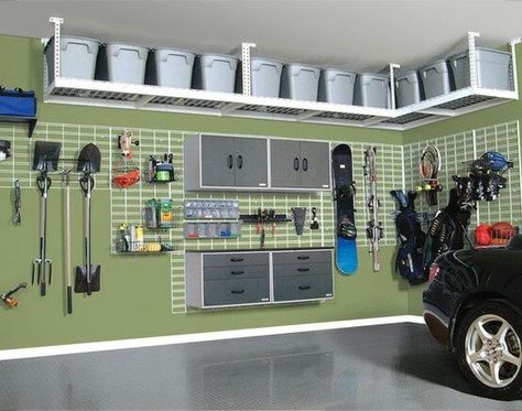 Nice Rifacimento Garage, Garage Ceiling Storage, Garage Organization Tips, Garage Organizing, Garage Storage Ideas, Garage Organize, Ceiling Storage, Garage Shed, Garage Makeover