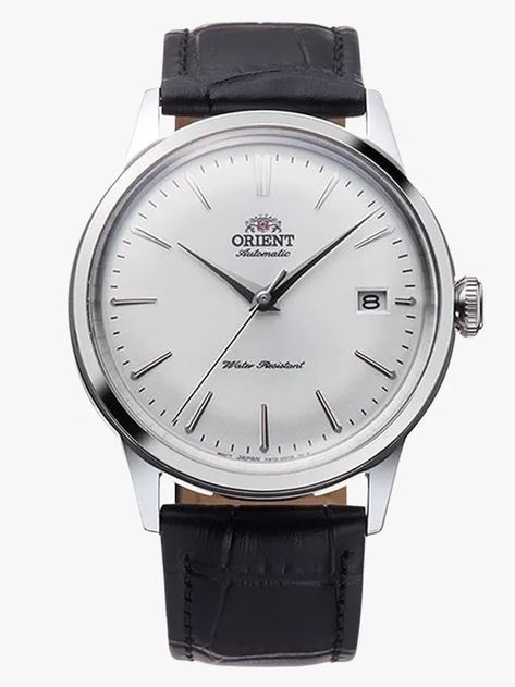 20 Best Office Watches 2023: Vibey Tickers for Every Type of Workplace | GQ Orient Bambino, Timex Waterbury, Orient Watch, Silver Water, Affordable Watches, Watch Companies, Classic Watches, White Dial, Mechanical Watch