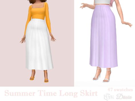 Skirt Sims 4 Cc, Clothes Long Skirt, Skirt Sims 4, Ts4 Male Cc, Sims 4 Cc Collection, Sims 4 Royal Cc, Sims 4 Cc Poses, The Sims 4 Female Clothing, Sims 4 Decades Challenge