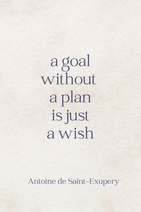 Planner Motivational Quotes, Goal Without A Plan Quote, Make A Plan Quote, Have A Plan Quotes, Future Plans Aesthetic, Planner Quotes Inspirational, Planing Aesthetic Idea, A Goal Without A Plan Is Just A Wish, Planning Quotes Motivation