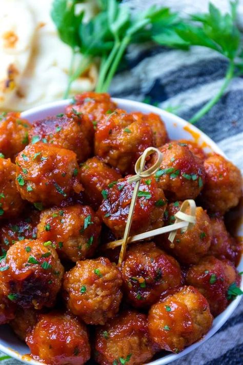 Bourbon Meatballs Crockpot, Crock Pot Meatball Recipes, Meatballs Recipe Crockpot, Bourbon Meatballs, Meatball Appetizer Recipe, Bruschetta Chicken Pasta, Meatball Recipes Crockpot, A Southern Soul, Glazed Meatballs